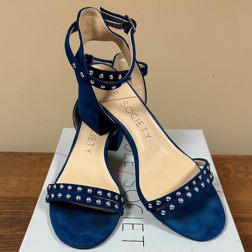 Sole Society Hezzter Studded Sandals - Size 9.5